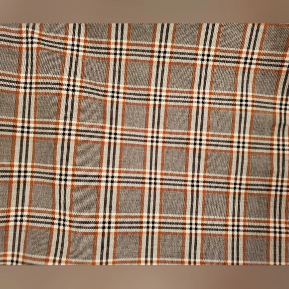 Lands End | Plaid Pull-on Trouser Pant Mid Rise Slim Leg Size 14 - Picture 4 of 7